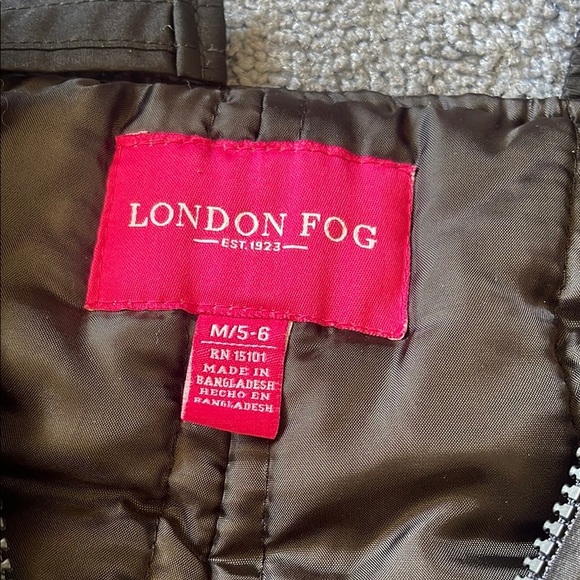 London Fog Black Insulated Overalls with Adjustable Straps - Picture 2 of 5